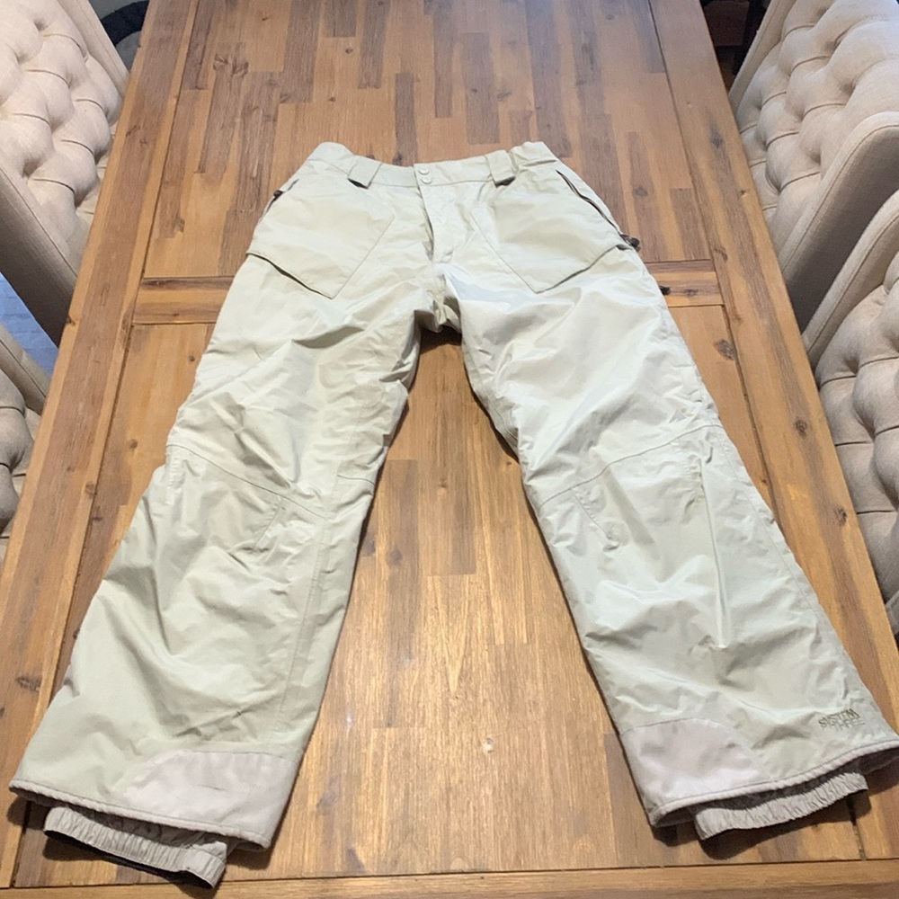 EMS-Eastern Mountain Sports System Three snowpants - Large Long (32”) khaki/tan